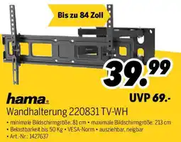 MEDIMAX hama Wandhalterung 220831 TV-WH Angebot