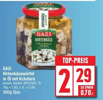 Edeka GAZI Hirtenkäsewürfel in Öl mit Kräutern Angebot