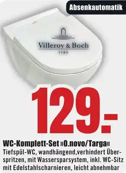 B1 Discount Baumarkt Villeroy & Boch WC-Komplett-Set 0.novo/Targa Angebot