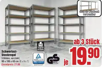 B1 Discount Baumarkt Schwerlast Steckregal Angebot