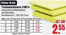 B1 Discount Baumarkt Trennwandplatte TWP1 Angebot