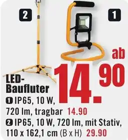 B1 Discount Baumarkt LED-Baufluter Angebot