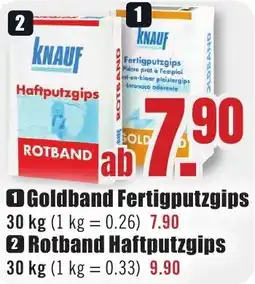 B1 Discount Baumarkt KNAUF Goldband Fertigputzgips Angebot