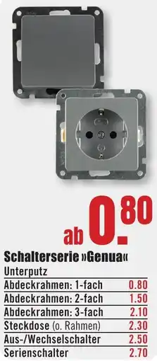 B1 Discount Baumarkt Schalterserie Genua Angebot