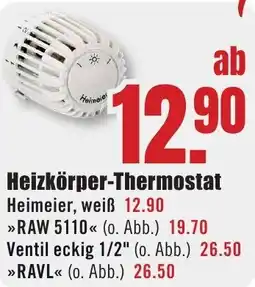 B1 Discount Baumarkt Heizkörper-Thermostat Angebot