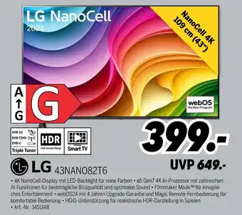 MEDIMAX Lg 43nano82t6 Angebot