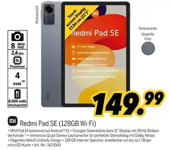 MEDIMAX Xiaomi redmi pad se (128gb wi-fi) Angebot