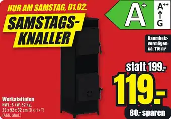 B1 Discount Baumarkt Werkstattofen Angebot