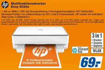 expert Techno Land hp Multifunktionsdrucker Envy 6020e Angebot