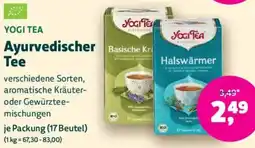 Biomarkt YOGI TEA Ayurvedischer Tee Angebot