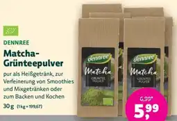 Biomarkt DENNREE Matcha Grünteepulver Angebot