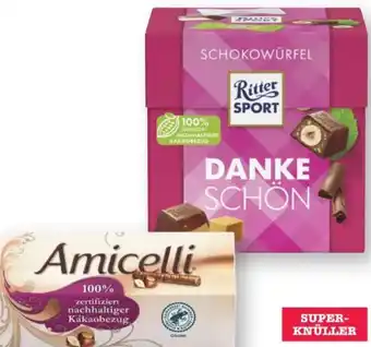 Scheck-in-Center Ritter Sport Schokowürfel Danke Schön Angebot