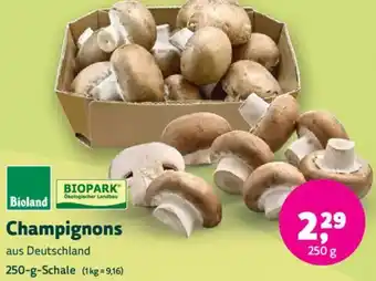 Biomarkt Bioland Champignons Angebot