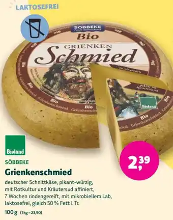 Biomarkt SÖBBEKE Grienkenschmied Angebot