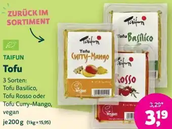 Biomarkt TAIFUN Tofu Angebot