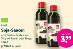 Biomarkt LIMA Soja-Saucen Angebot