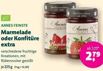 Biomarkt ANNES FEINSTE Marmelade oder Konfitüre extra Angebot