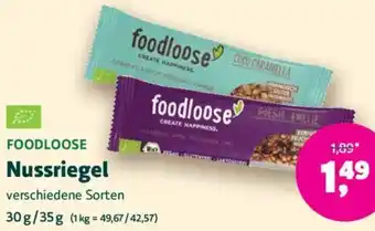 Biomarkt FOODLOOSE Nussriegel Angebot