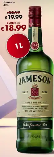 Travel Free Jameson 40% Angebot