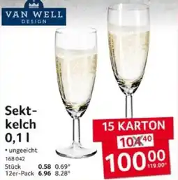 Selgros VAN WELL Sektkelch Angebot