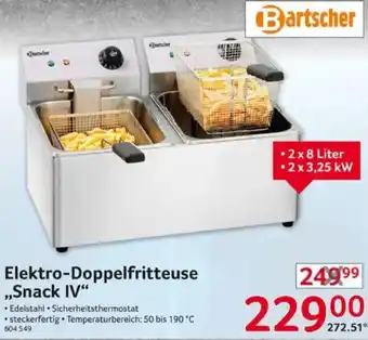 Selgros Bartscher Elektro-Doppelfritteuse ,,Snack IV" Angebot