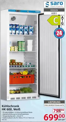 Selgros Saro Kühlschrank HK 600, Weiẞ Angebot