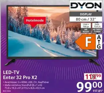 Selgros DYON LED-TV Enter 32 Pro X2 Angebot