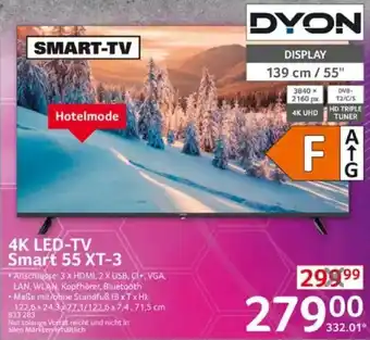 Selgros DYON 4K LED-TV Smart 55 XT-3 Angebot