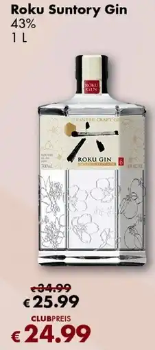 Travel Free Roku Suntory Gin Angebot