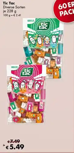 Travel Free Tic Tac Angebot