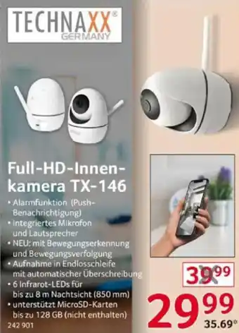 Selgros TECHNAXX Full-HD-Innenkamera TX-146 Angebot