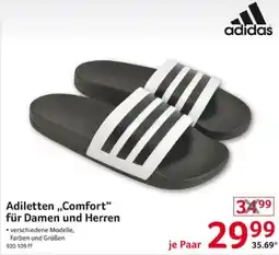 Selgros adidas Adiletten ,,Comfort" für Damen und Herren Angebot