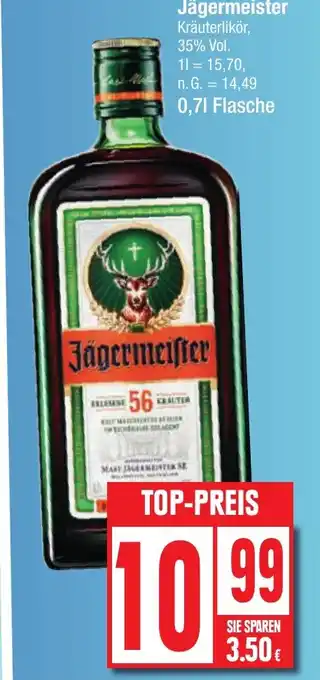 Edeka Jägermeister Kräuterlikör, 35% Vol. Angebot