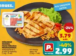 PENNY MÜHLENHOF REGIONAL Frische Hähnchen- Minutenschnitzel Angebot