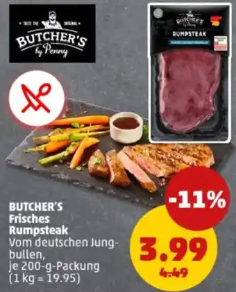 PENNY BUTCHER'S Frisches Rumpsteak Angebot