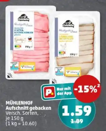 PENNY MÜHLENHOF Aufschnitt gebacken Angebot