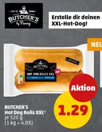 PENNY BUTCHER'S Hot Dog Rolls XXL Angebot