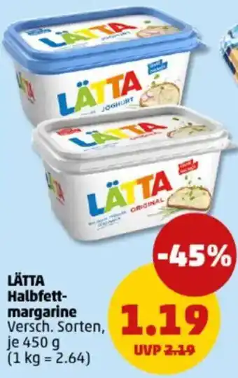 PENNY LÄTTA Halbfett- margarine Angebot