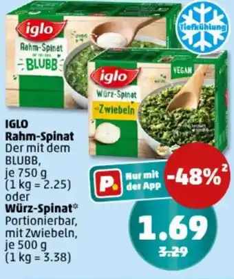 PENNY IGLO Rahm-Spinat  oder Würz-Spinat Angebot