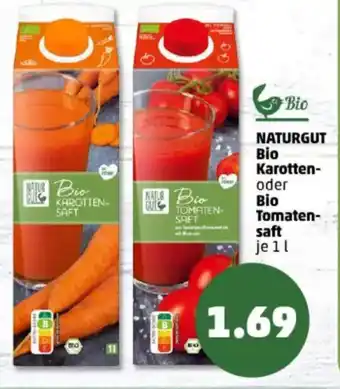 PENNY NATURGUT Bio Karotten- oder Bio Tomaten- saft Angebot