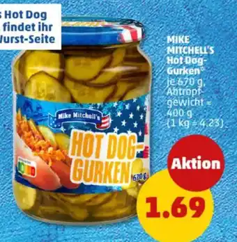 PENNY MIKE MITCHELL'S Hot Dog- Gurken Angebot