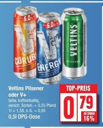 Edeka Veltins Pilsener oder V+ Angebot