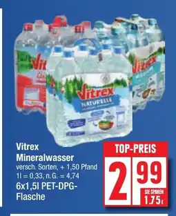 Edeka Vitrex Mineralwasser Angebot