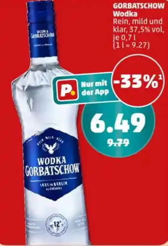 PENNY GORBATSCHOW Wodka Angebot