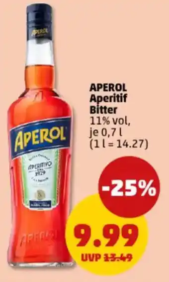 PENNY APEROL Aperitif Bitter Angebot