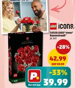 PENNY LEGO icons 10328 LEGO Rosenstrauß Angebot