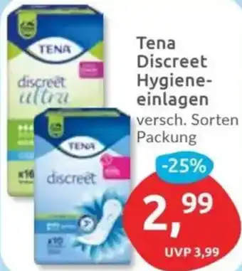 Budni Tena Discreet Hygieneeinlagen Angebot