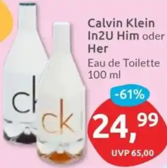 Budni Calvin Klein In2U Him oder Her Eau de Toilette Angebot