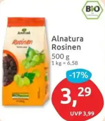 Budni Alnatura Rosinen Angebot