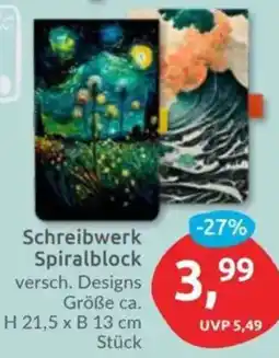 Budni Schreibwerk Spiralblock Angebot